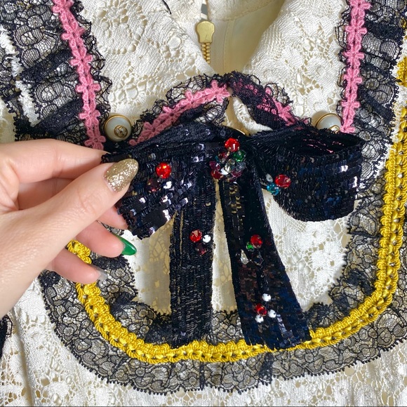 Sale! Gucci Cluny Lace Dress With Embroidery in White - Picture 8 of 16